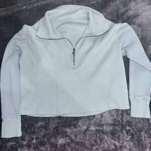 Abercrombie & Fitch Soft Blue Turtleneck Sweater